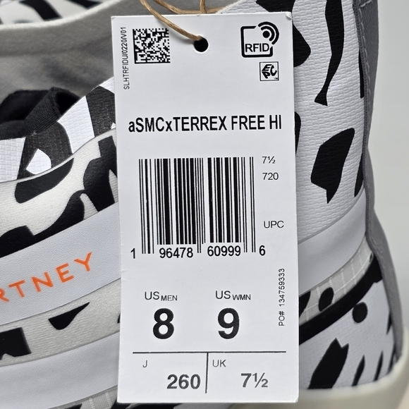 Adidas Men Sz 8 By Stella McCartney X Terrex Free Hiker Gore-Tex Shoes White New main image 11